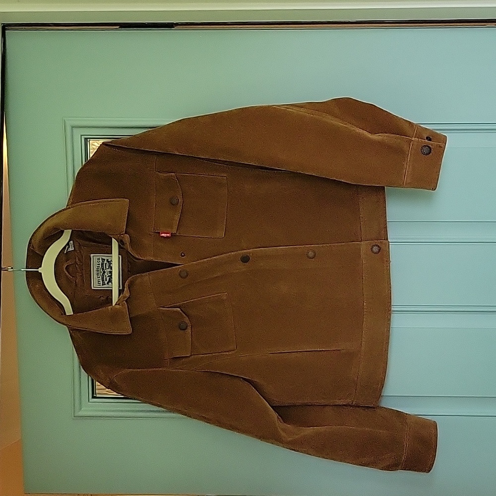 Faux Suede Trucker jacket